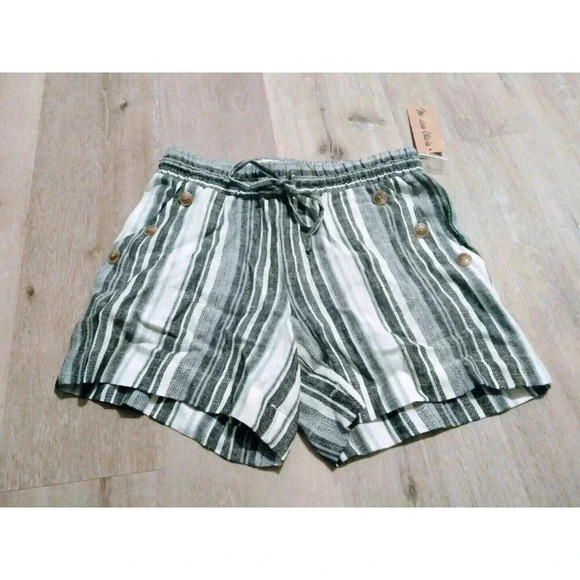 Marissa Olivia Women's Size Small Striped Shorts With Pockets NWT - Picture 1 of 5